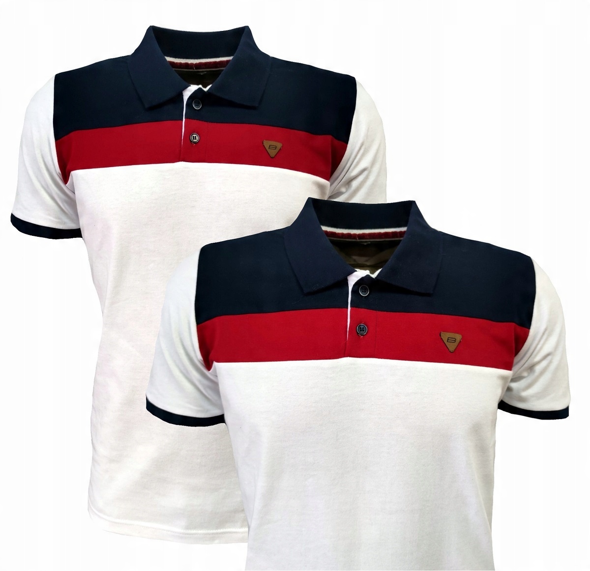 

T Shirt Męski -polo Białe Bastion XL