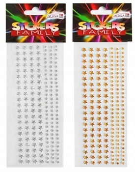 

Naklejki świąteczne Gwiazdki różne NK-4584