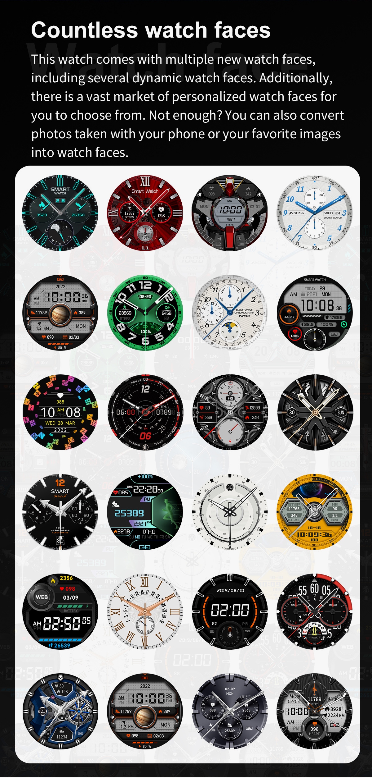 Smart Watch Bluetooth Bracelet Watch Funkcje krokomierz