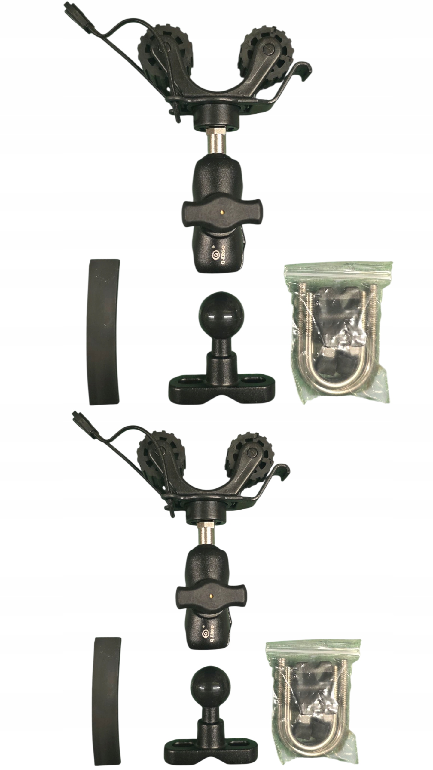 Uchwyt Na Podbierak Z Ramieniem Do Łodzi Komplet Mocowanie Na Reling Q-ergo