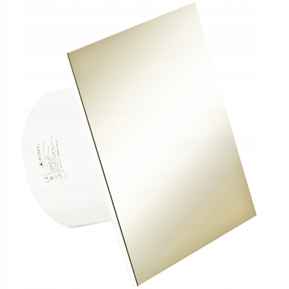 WENTYLATOR SZKLANY Z TIMEREM I HIGROSTATEM JASNY BEŻ Fi 100