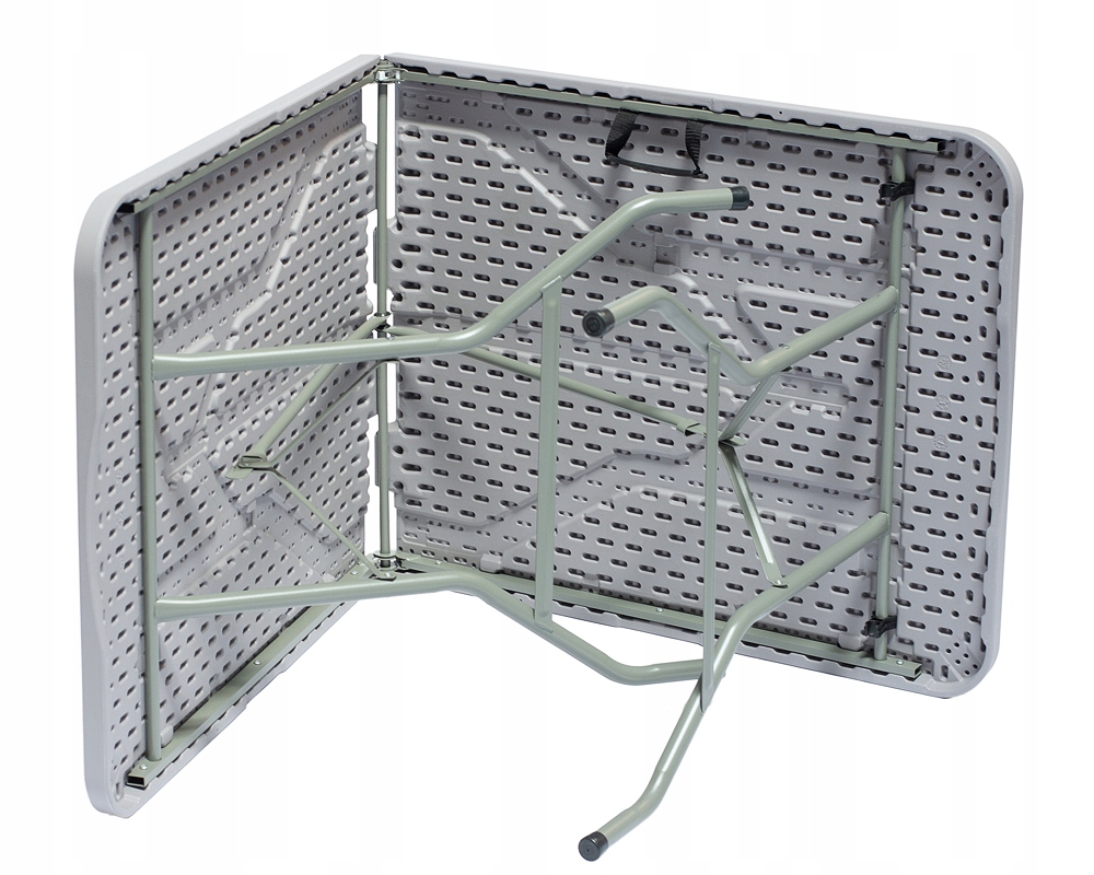 STÓŁ ROZKŁADANY SKŁADANY OGRODOWY CATERINGOWY TURYSTYCZNY BANKIETOWY 180 cm Kolor szary