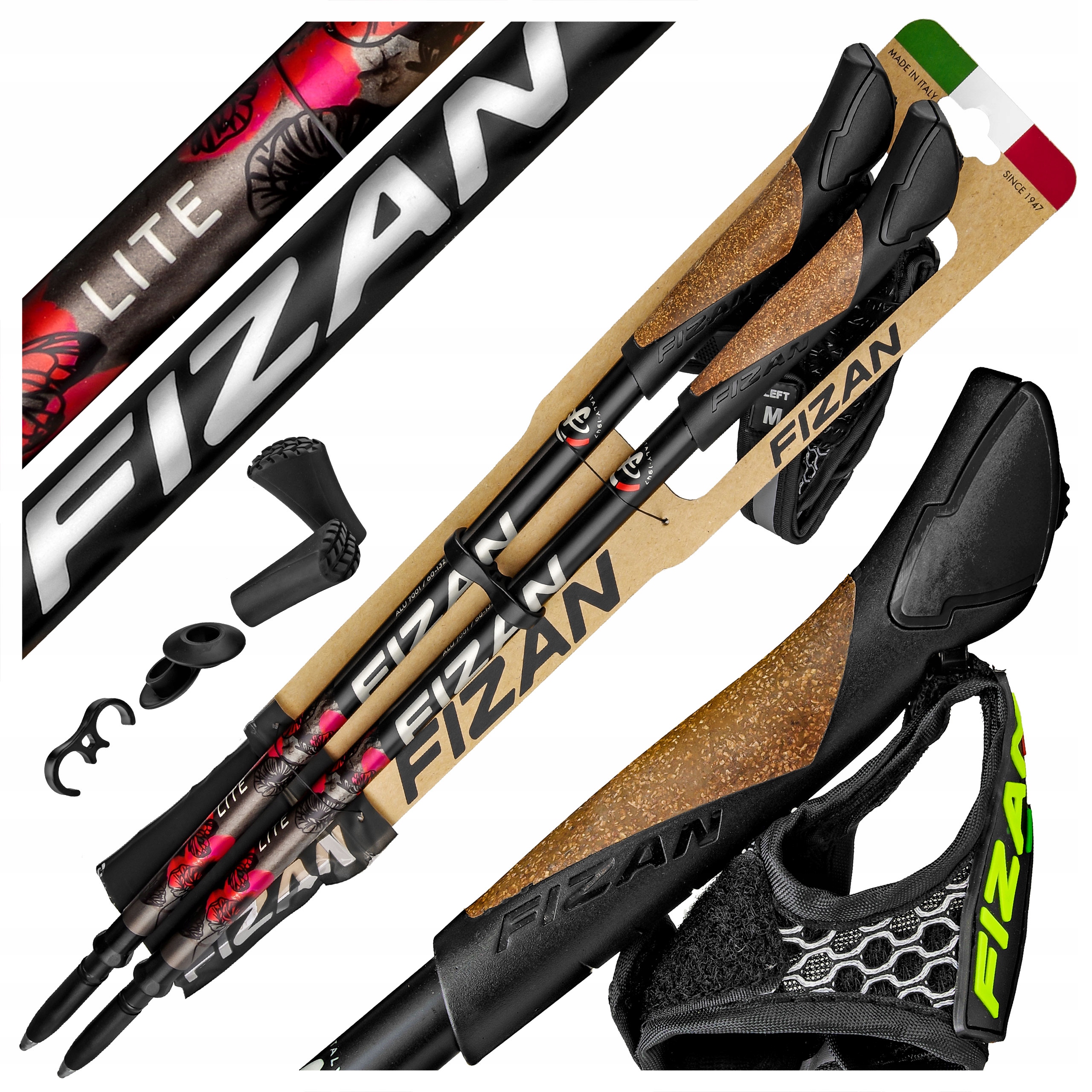 

Kije Nordic Walking Fizan Lite Flower Regulowane