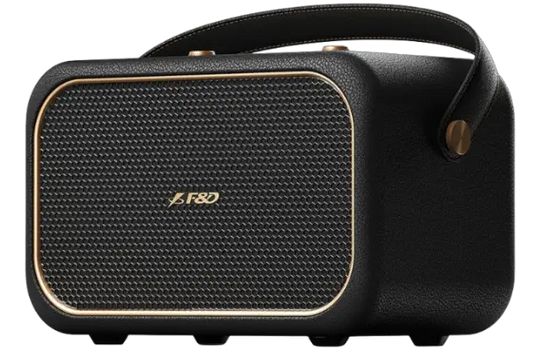 Fenda RW40 bezdrátový reproduktor, přenosný, bluetooth, černý, Retro