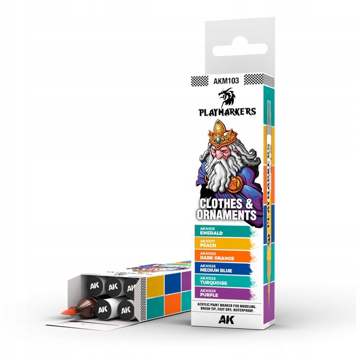 Ak Interactive Playmarkers Clothes & Ornaments 6 szt.
