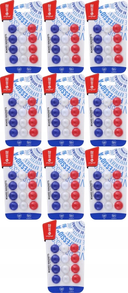 Magnesy MemoBe do tablic 20mm 12szt MOCNE x10