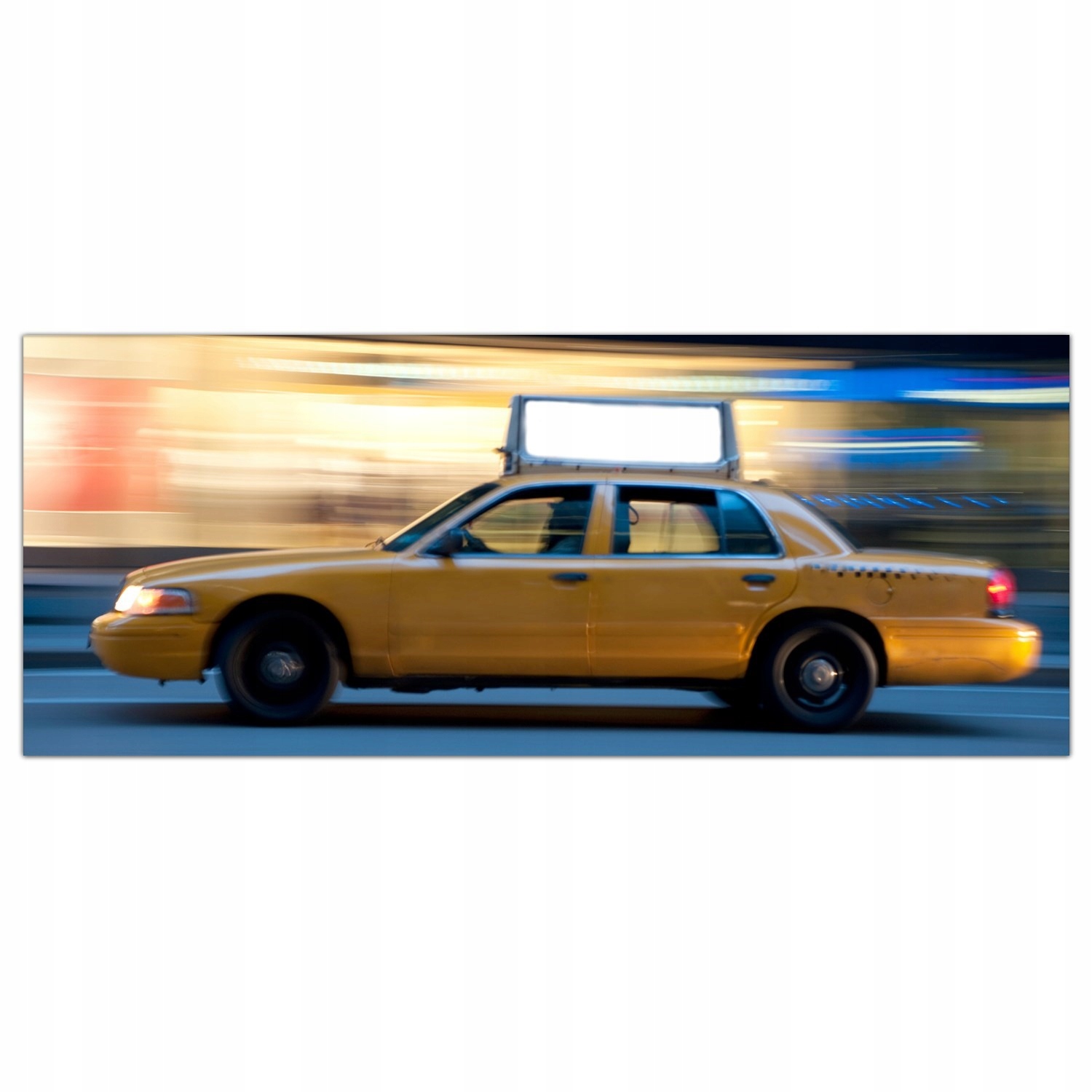 Taxi Noc Krajina 125x50 Sklenený panel do kuchyne