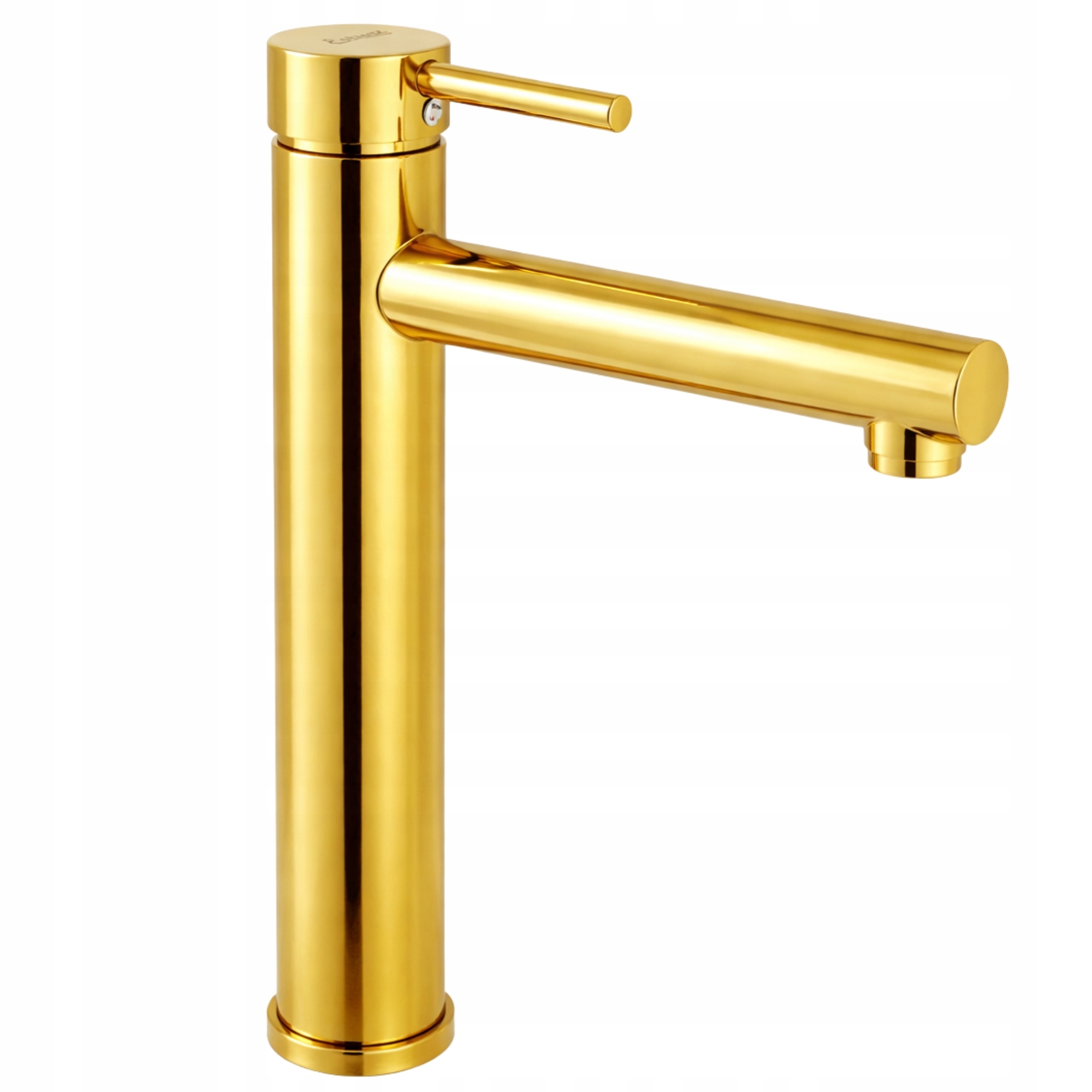 Bateria umywalkowa stojąca Wysoka złota gold Do Umywalki połysk Estiva Sima