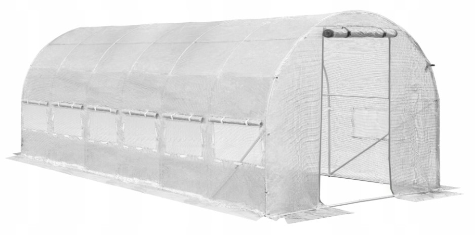 Tunel foliowy ogrodowy 6x3m foliak szklarnia na owoce warzywa 18m2