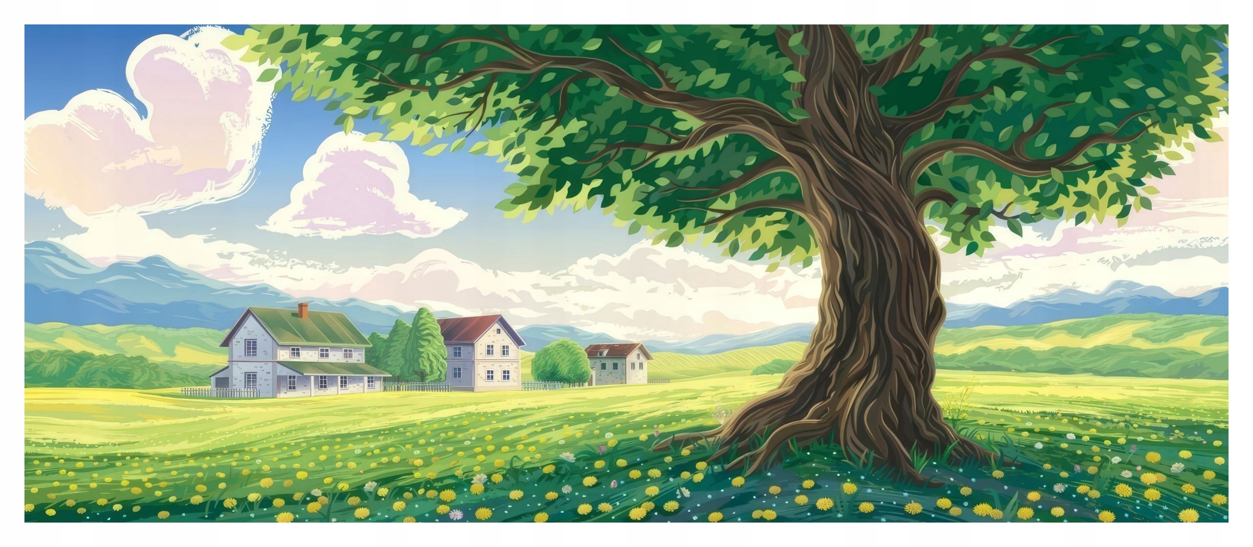 Diamantová Výšivka Diamond Painting Mozaika Letní idylka 80x185 cm Sada 5D