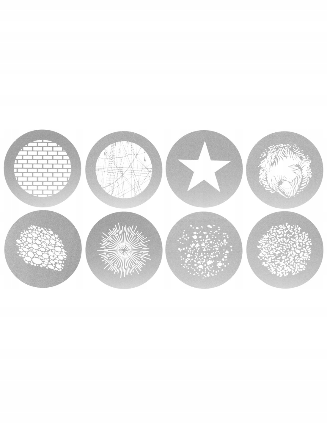 GlareOne Spotlight Gobo Set 3 – sada masek 8ks