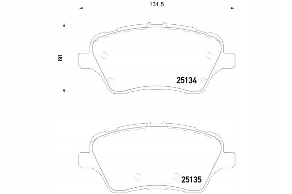 Brembo Brzdové Destičky Ford B-max 12- Přední Bremb