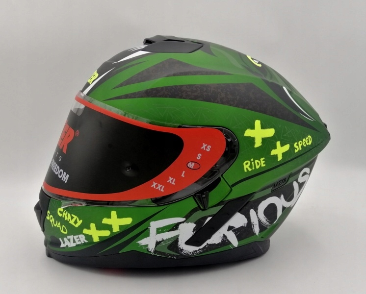 Kask Motocyklowy LAZER RAFALE Oni Zielony (kol. Zi Rozmiar L