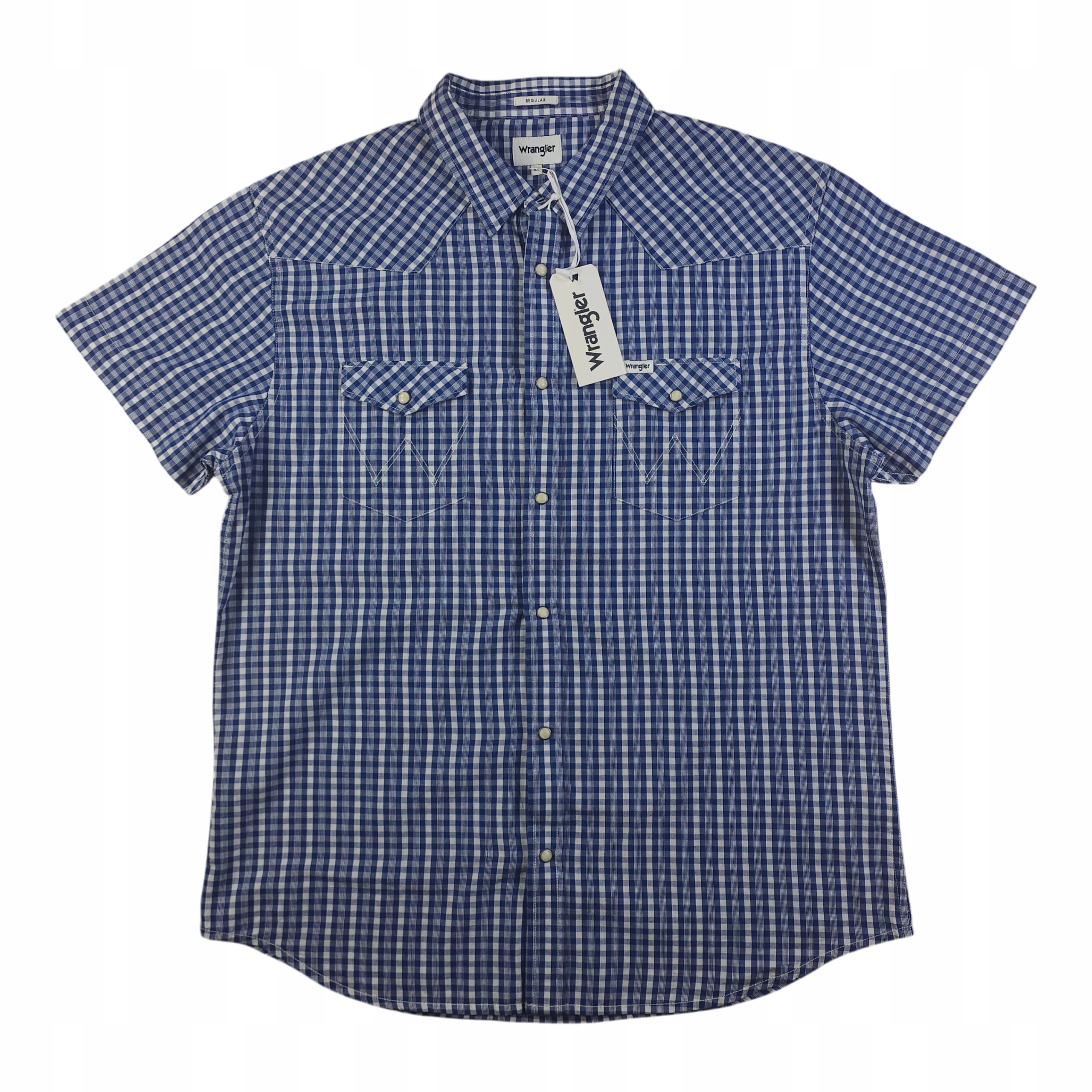 Košile s krátkým rukávem Wrangler Nová s pánskými visačkami Regular XL