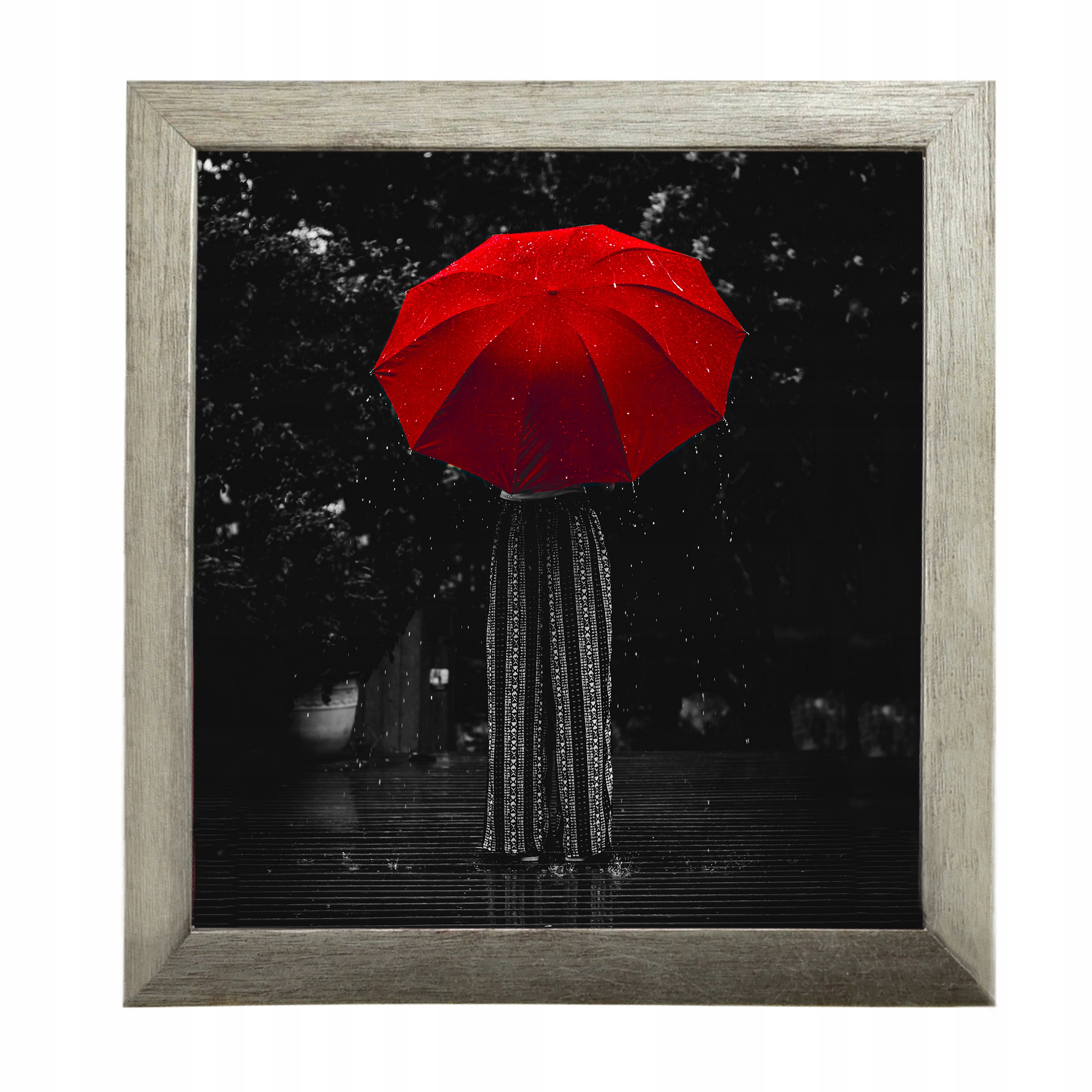 

Ramka ozdobna vintage 15x15 stare srebro Grawer