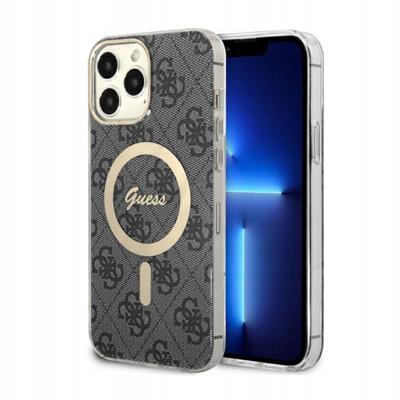 Guess 4G MagSafe – Pouzdro pro iPhone 13 Pro Max (Černé)