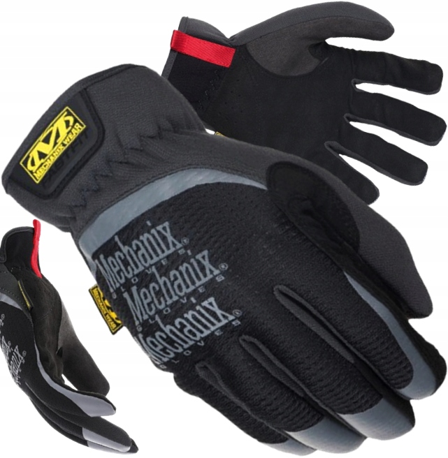 Mechanix Wear FastFit Black M Rękawiczki Ochronne Warsztatowe