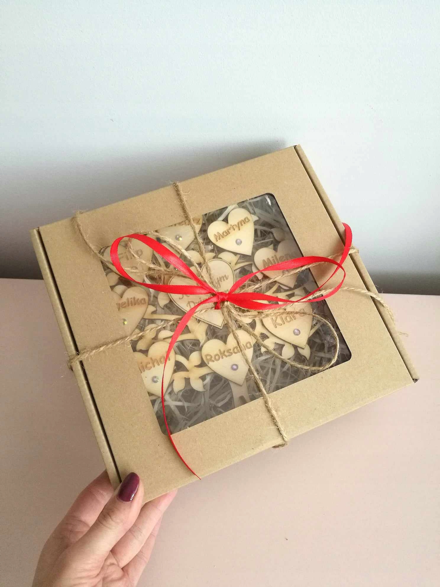 SERCE drewniane życzenia dla BABCI DZIADKA prezent Marka inna