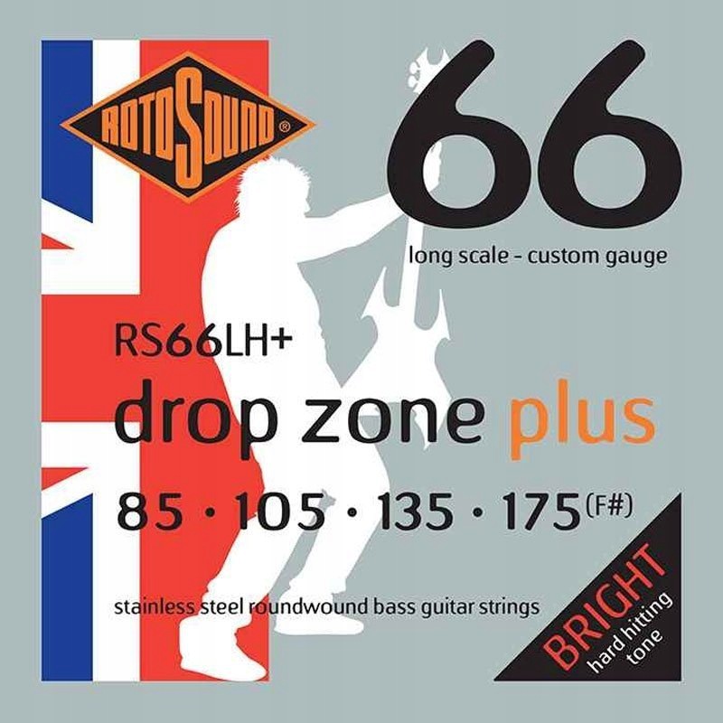 Struny Rotosound RS66LH+ Drop Zone Plus (85-175)