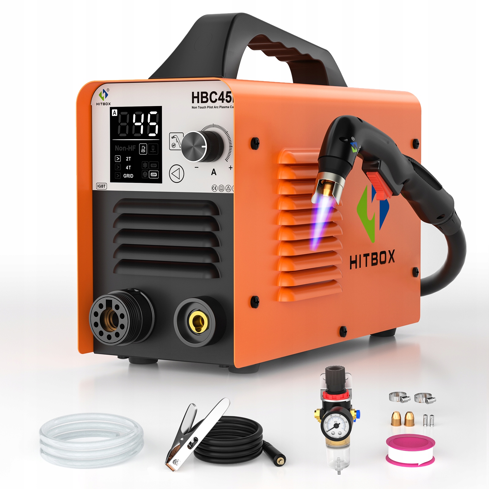 HITBOX Plasma Cutter HBC45II Low Frequency Contactless cutting 220V 2T/4T