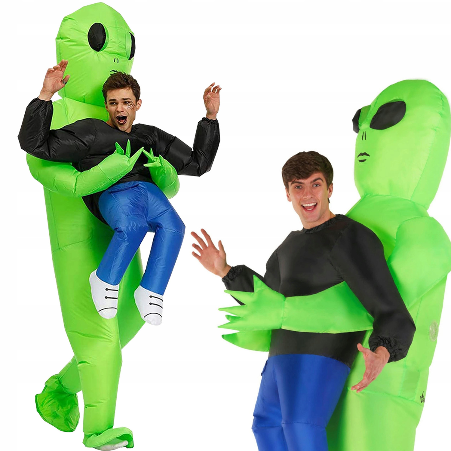 Halloween Nafukovací Převlek Vtipný Kostým Alien Mimozemšťan Pro Dospělé