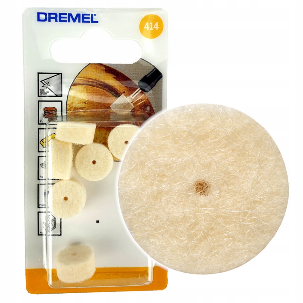 

Tarcza polerska Dremel (414) filc 13,0mm op. 6 szt