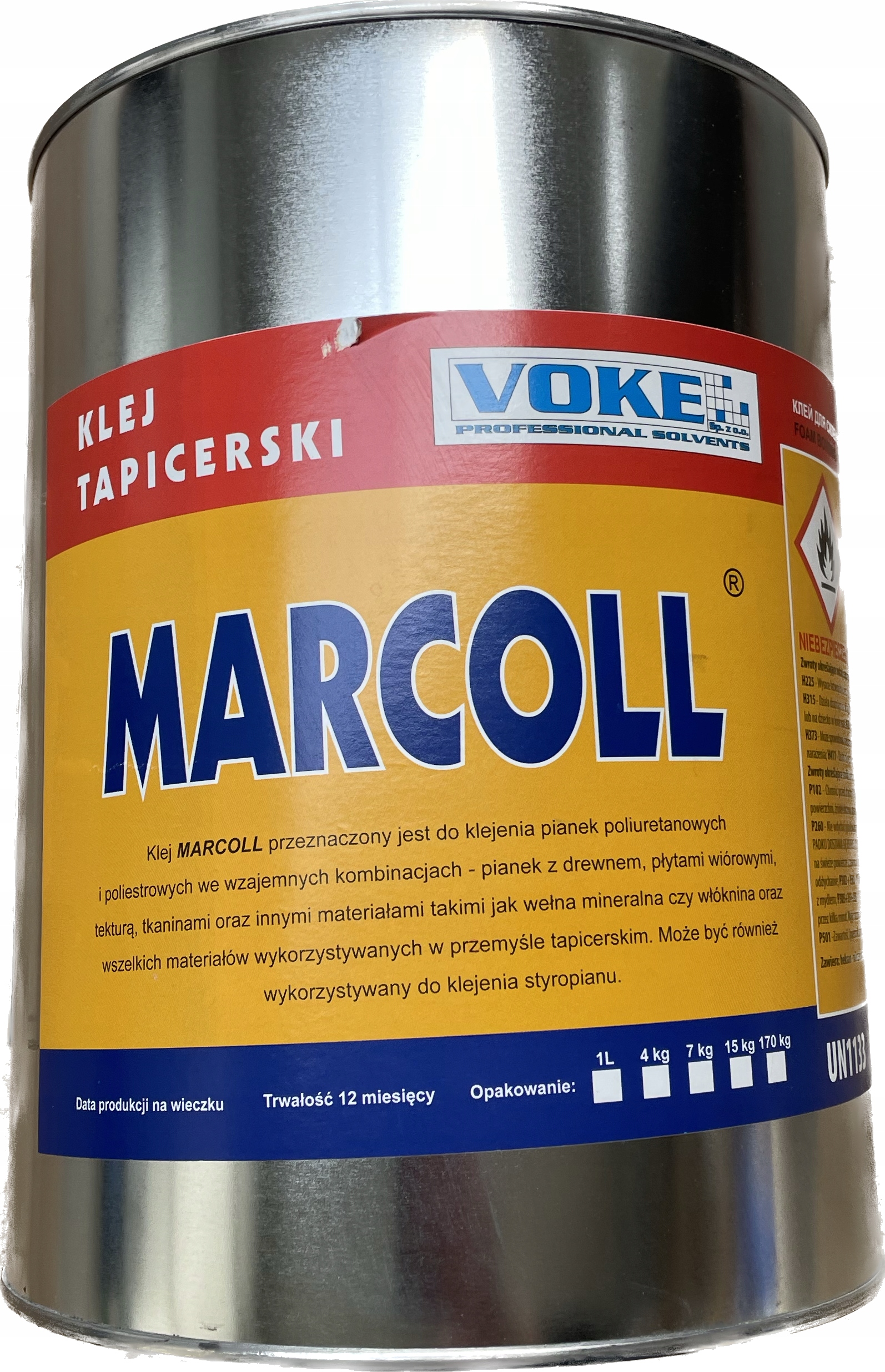 

Klej Marcoll Pianki Styropian Materiał 4KG Voke