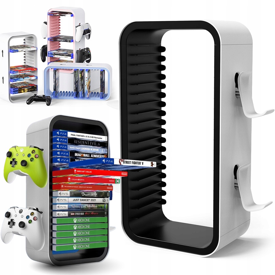 Stojak na gry i kontrolery Nintendo Switch PS4 PS5 Xbox One Xbox Series X/s