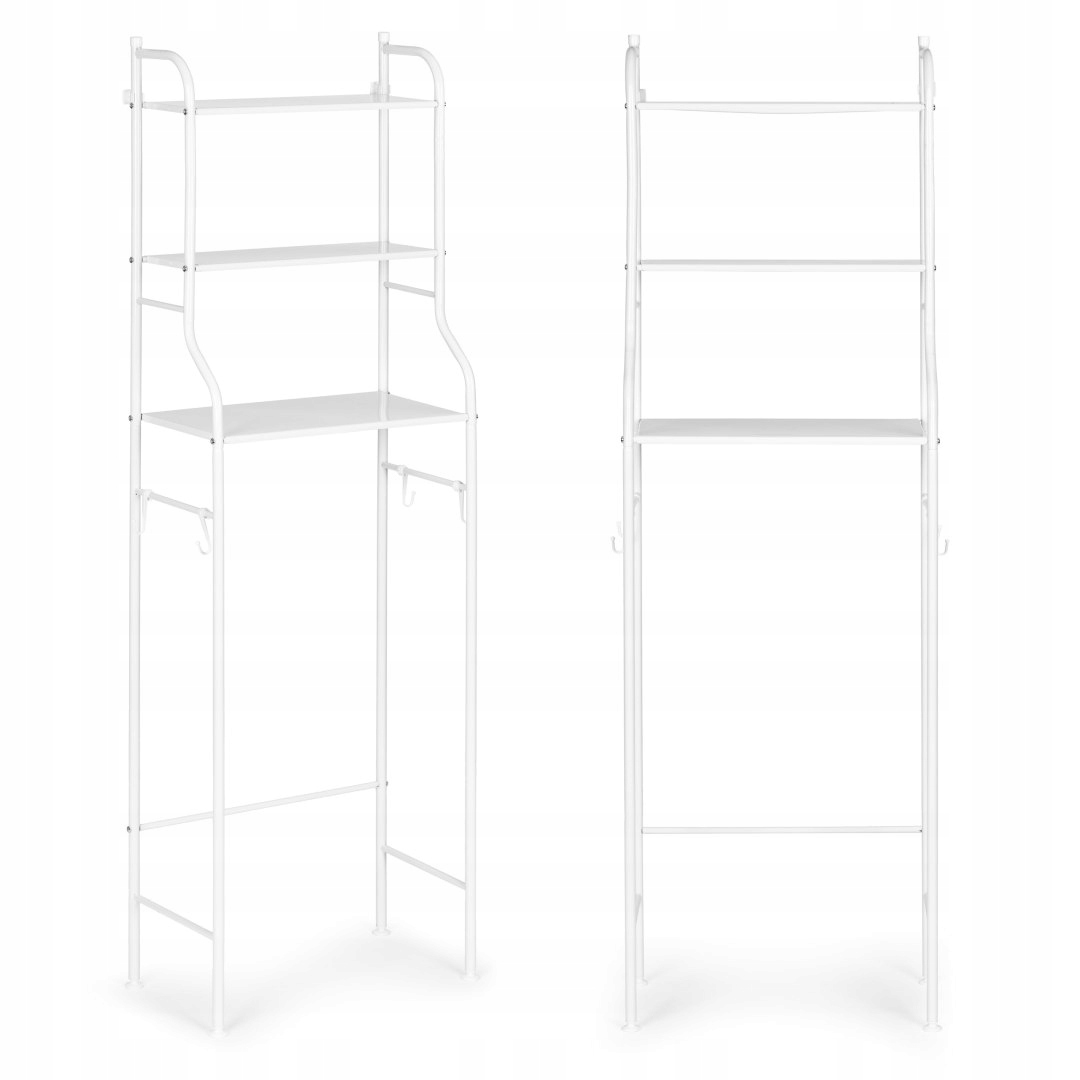 Vysoká koupelnová toaleta nad záchodem, 3 police, hliníková konstrukce