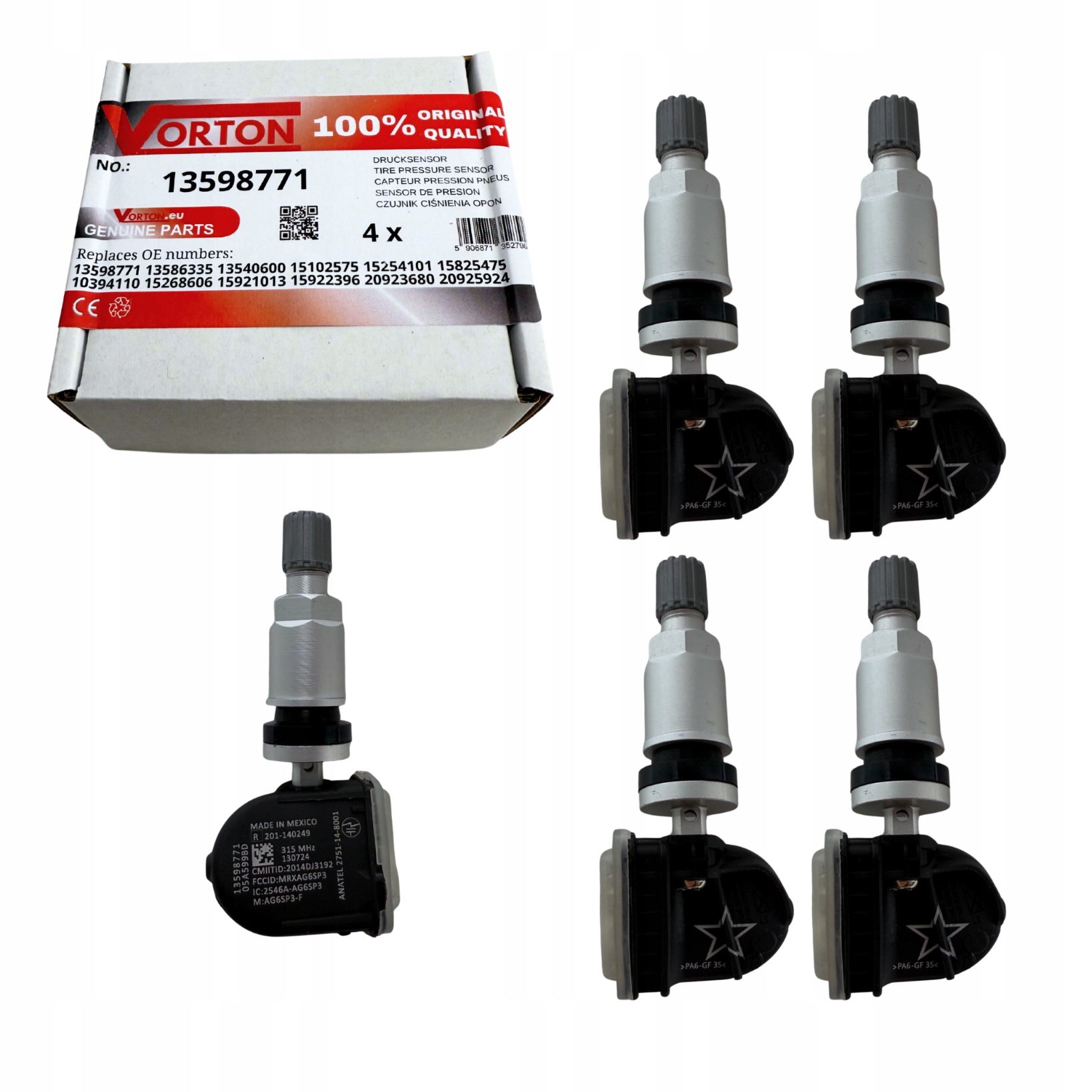 Senzory Tlaku Vzduchu Pneumatík Tpms Gmc Pontiac Chevrolet Aveo