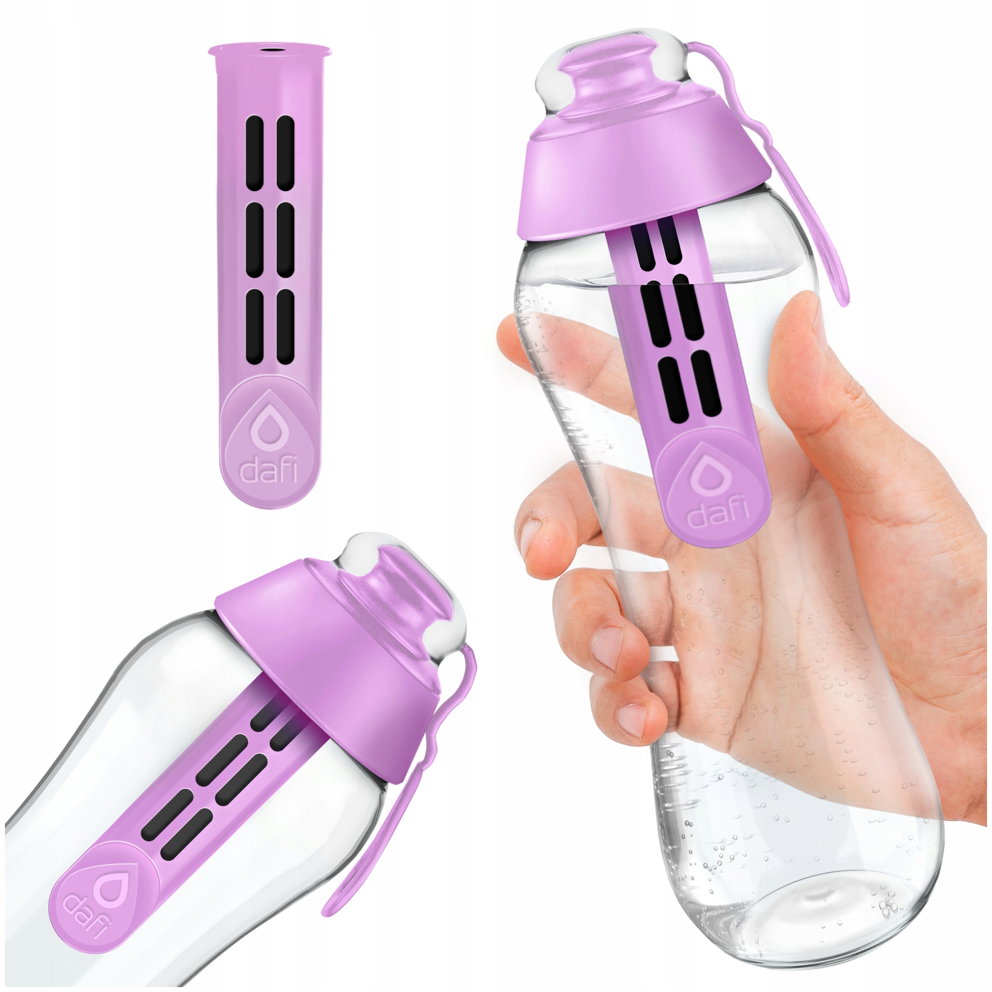 BUTELKA FILTRUJĄCA WODĘ DAFI 0,5L + FILTR JAGODOWY