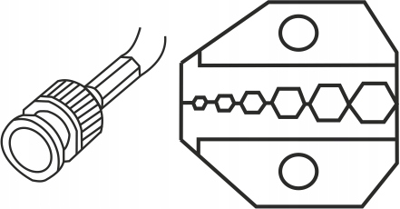 ZACISKARKA PRASKA KOŃCÓWEK KABLA KONCENTRYCZNEGO EAN (GTIN) 5900378900511