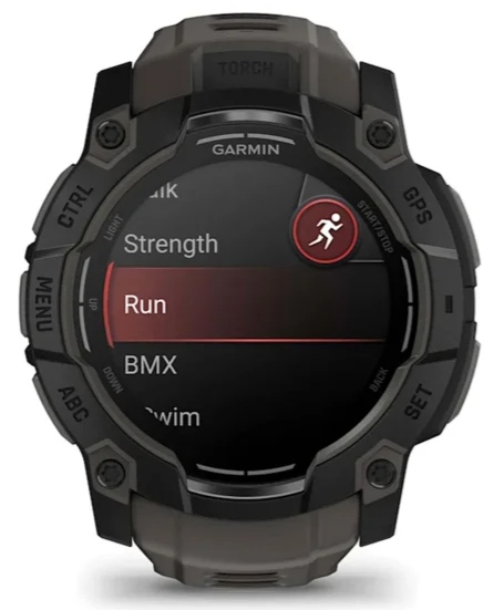 Zegarek Sportowy Garmin Instinct 3 50MM Amoled 1,3'' 10ATM Black Czarny