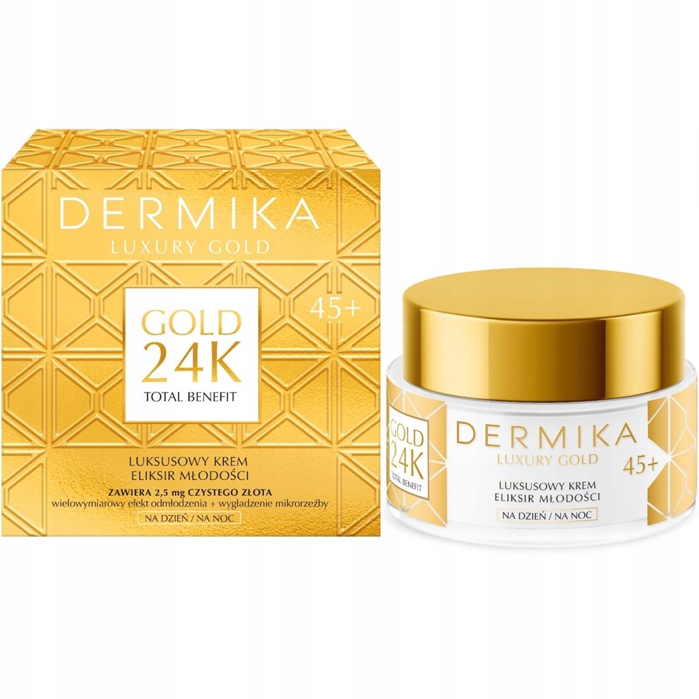Dermika Luxury Gold Luxusní denní elixírový krém na noc 45+