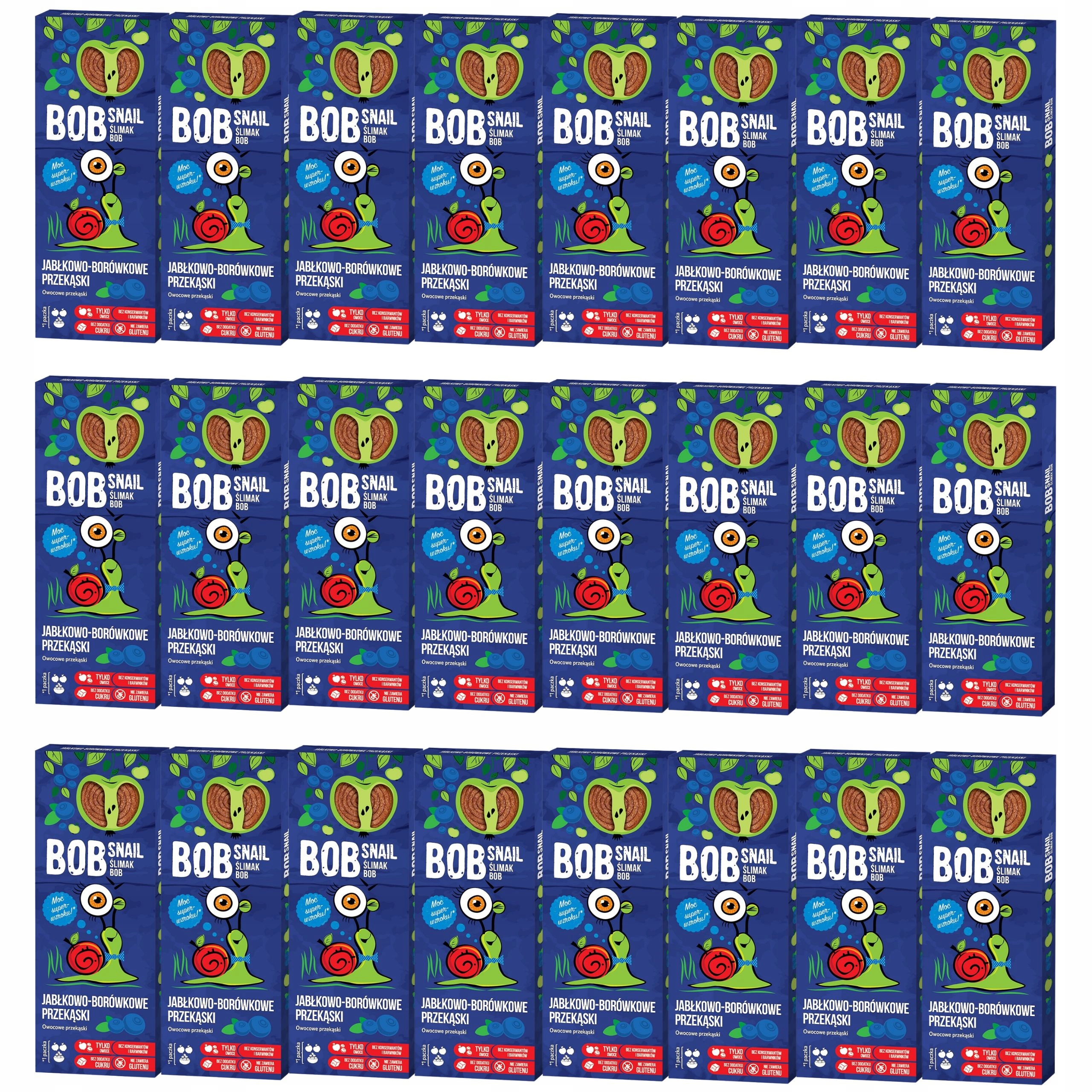 Bob Snail 30g. przekąska owocowa Borówka bez cukru tylko owoce 100%