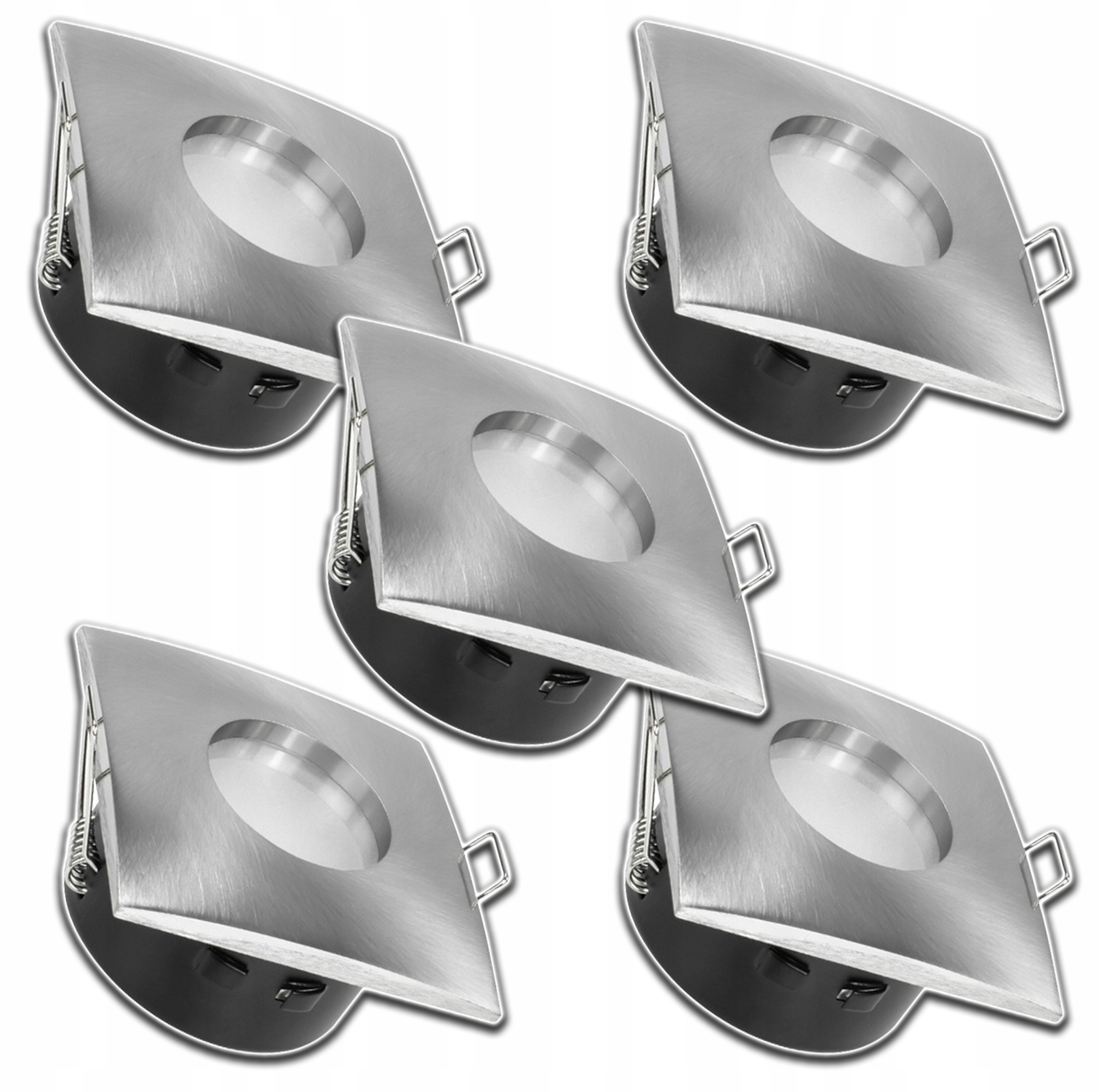 5xVODOTĚSNÉ Hermetické Stropní Svítidlo Halogen Ip 65 Zapuštěné