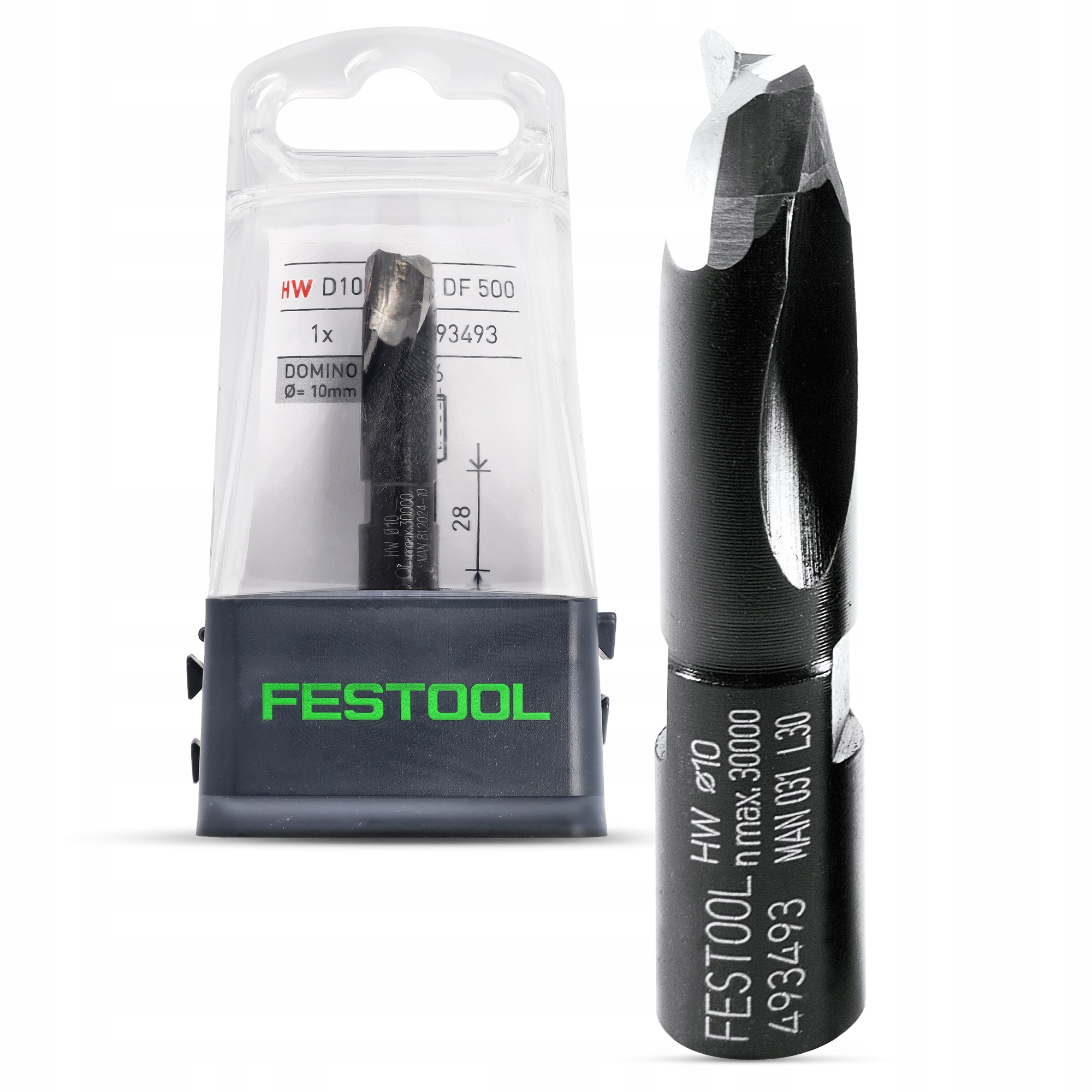 Fresa DOMINO D 10-NL 28 HW-DF 500 Festool - Utensile Per Giunzioni Ad Alta Precisione - Con Taglienti In Metallo Duro