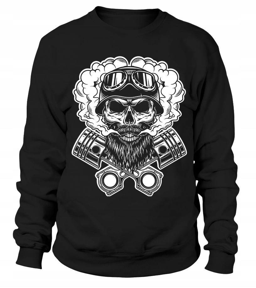 Pánská Mikina Bearded Skull Xs Černá pro muže, muže a muže
