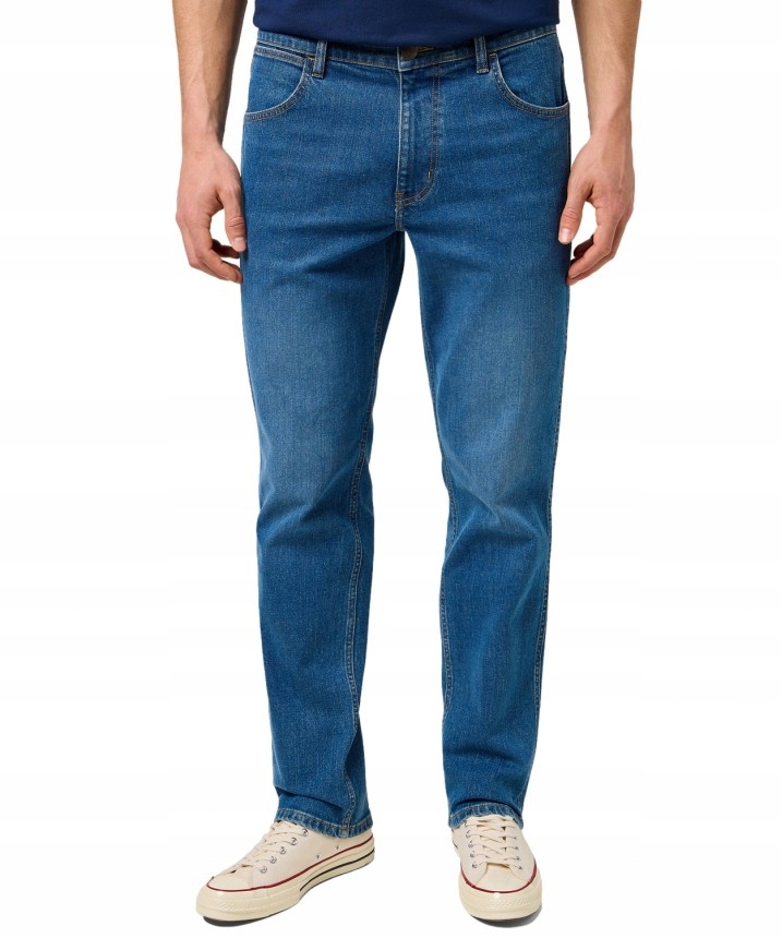 Pánské džíny Wrangler Greensboro 112371374 Oakwood Blue W38 L34 Jednoduché