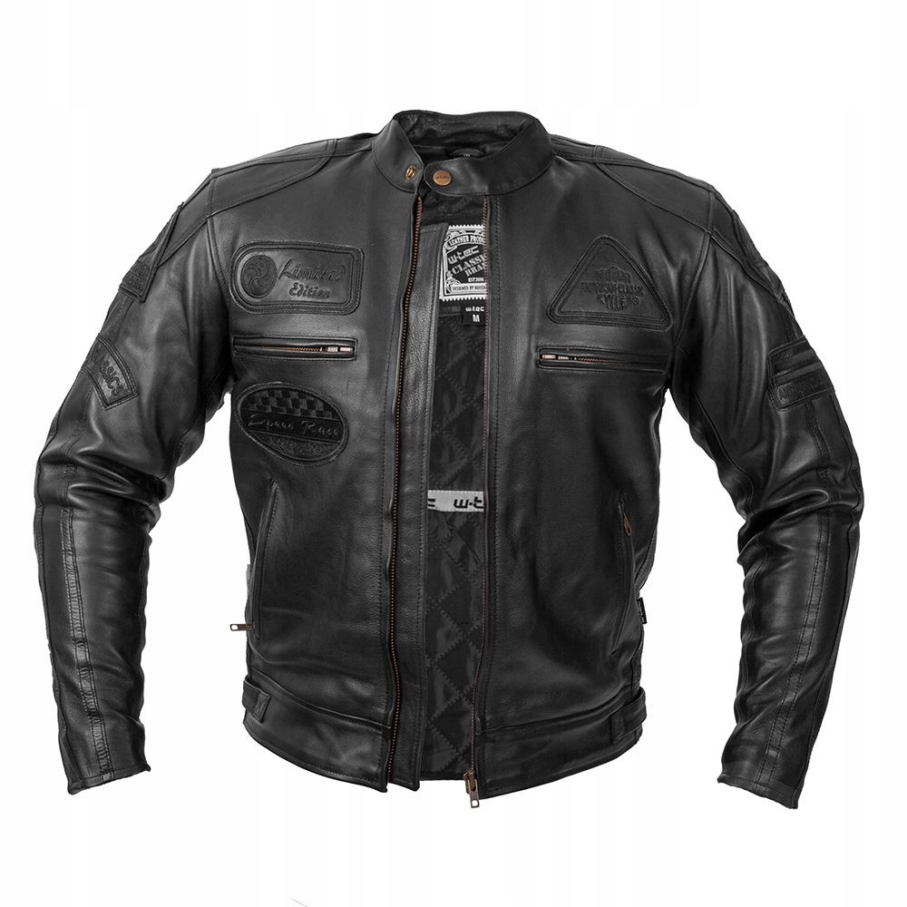 MĘSKA SKÓRZANA KURTKA MOTOCYKLOWA W-TEC, ROZM. 3XL Rozmiar XXXL