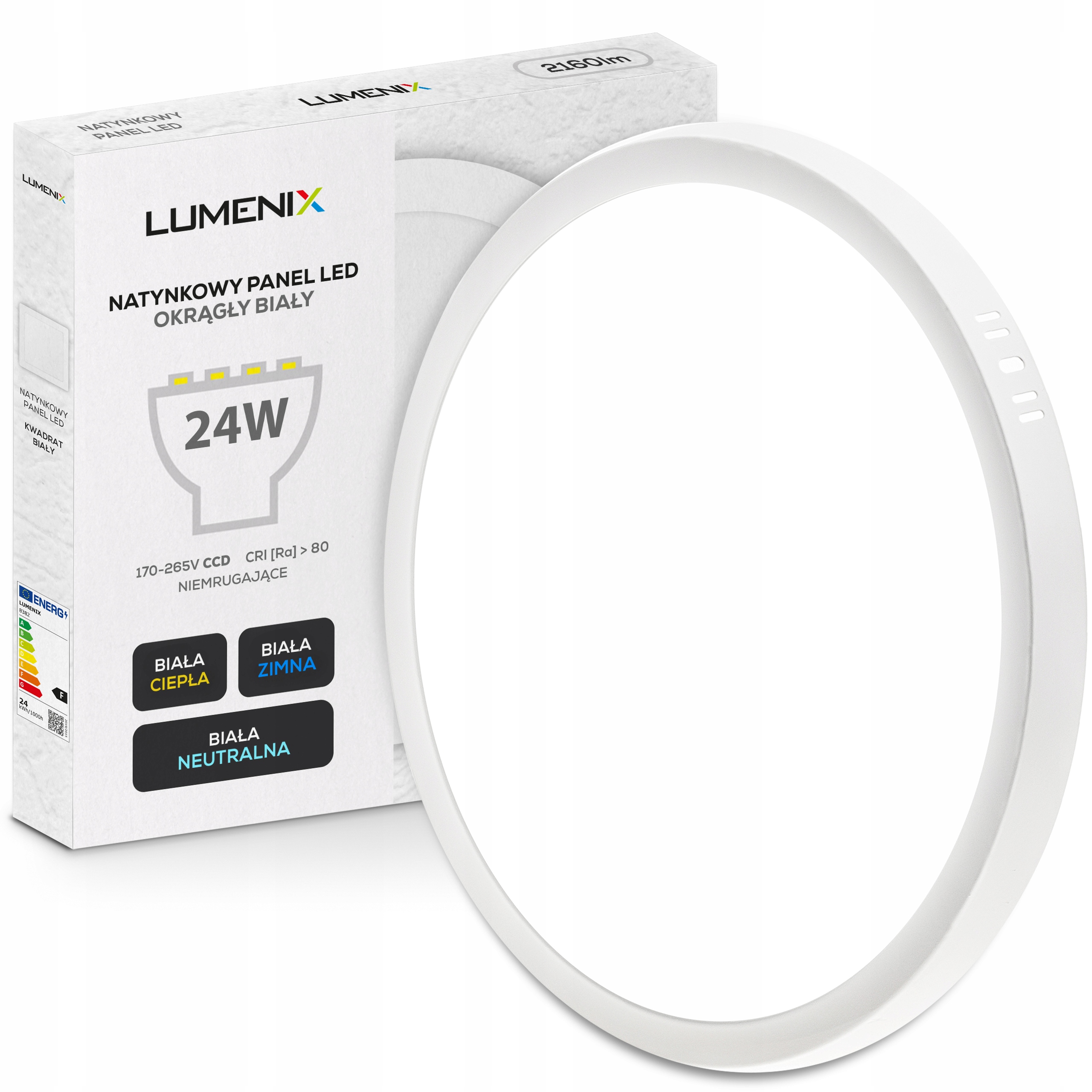 

Panel plafon Led Natynkowy 24W Niemrugający CCD