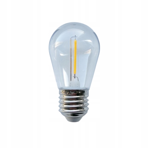 

Żarówka Led E27 S14 0,3W 2700K 3V Filament