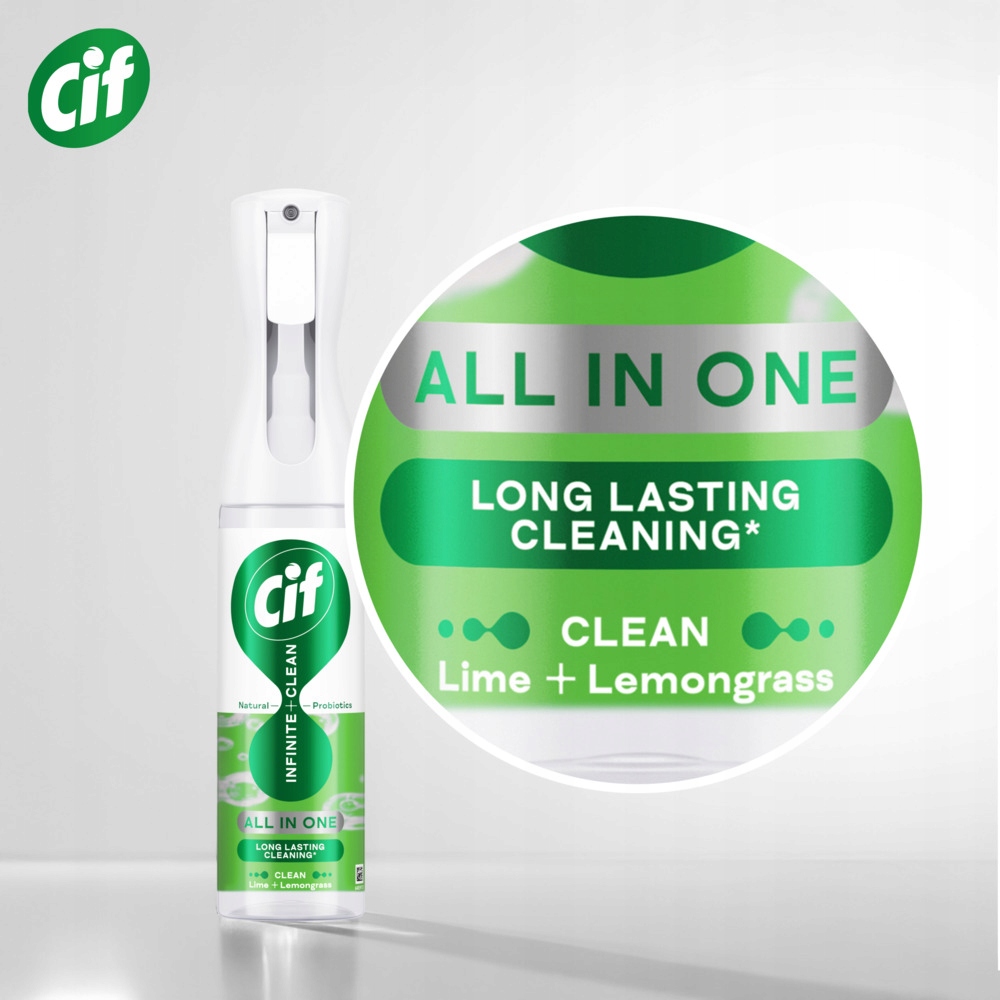 DOBERMAN INFINITE INFINITYクリーナー Cif spray mycie szyb i luster 0,28l (8721201911149) • Cena