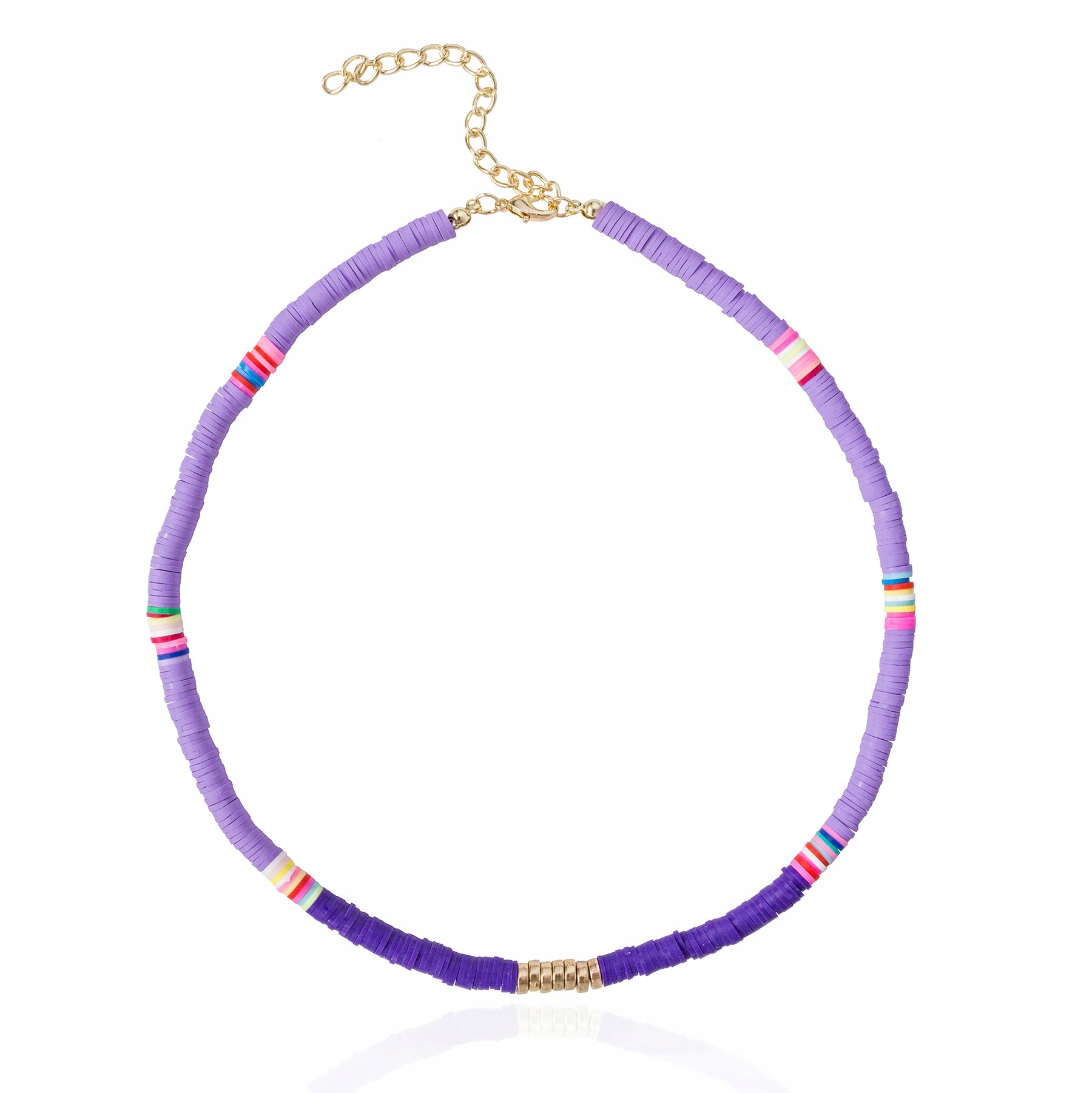 

Naszyjnik surfer choker koraliki pastele boho fimo