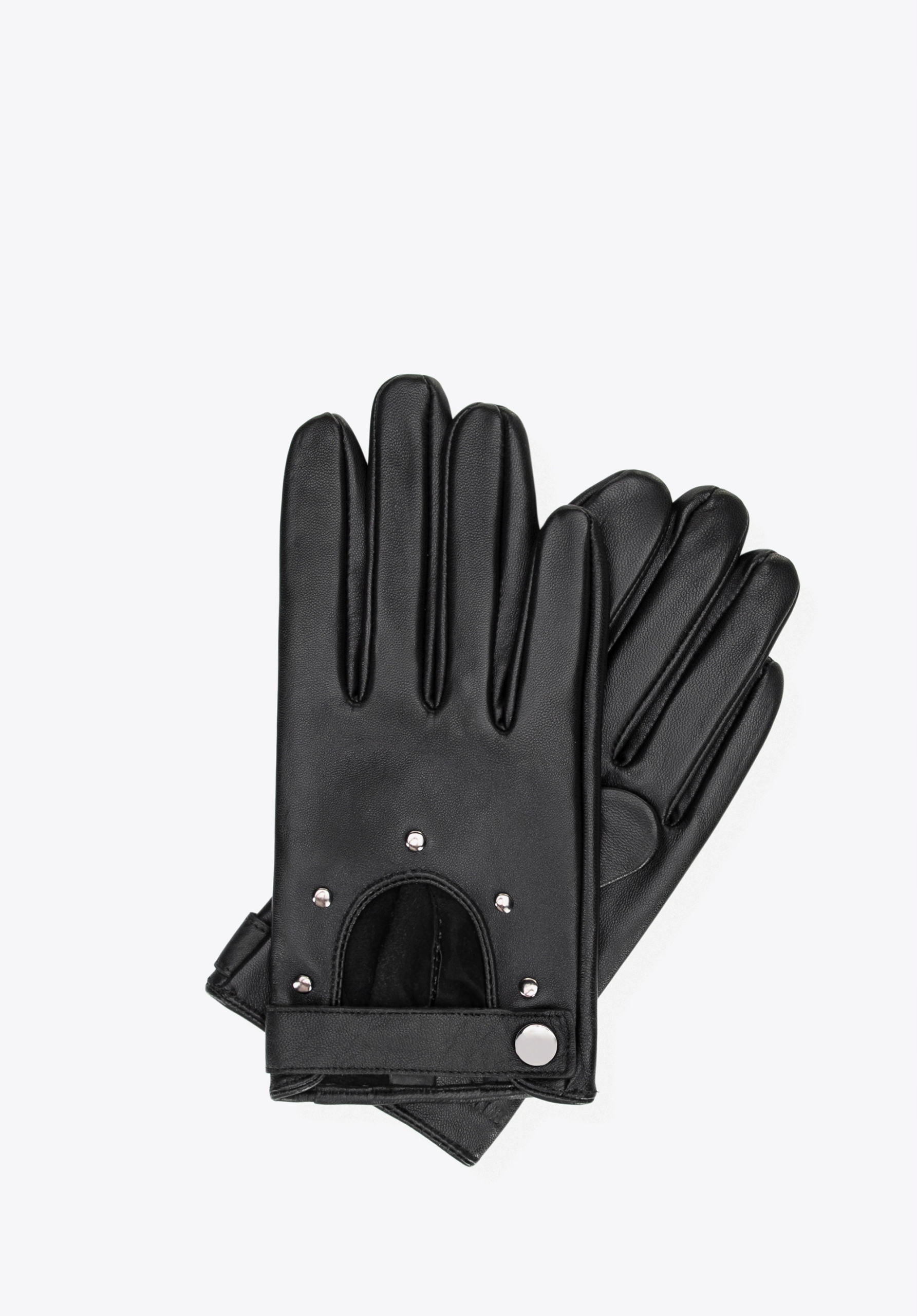 Dámské kožené automobilové rukavice Wittchen 46-6L-200-1 M, Černé