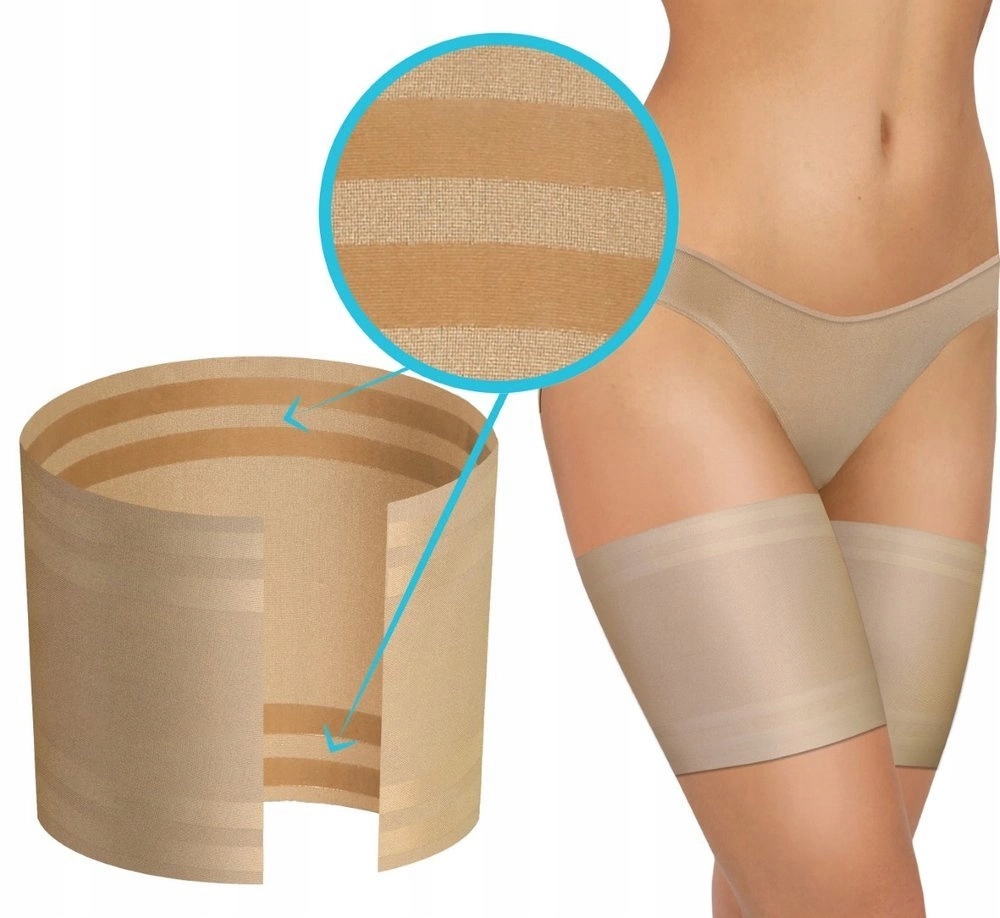 SESTO SENSO OPASKI przeciw OTARCIOM na UDA gładkie z silikonem - XXL/75-80 Rozmiar XXL