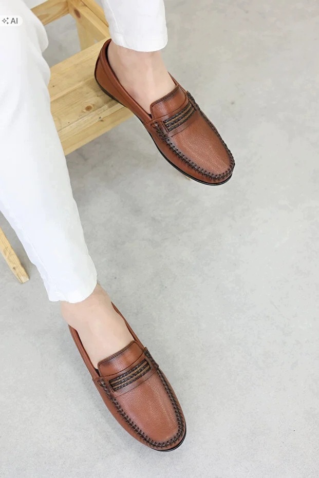 Pánské Polobotky Mokka S Pleteným Vzorem Elegantní 40 5IA