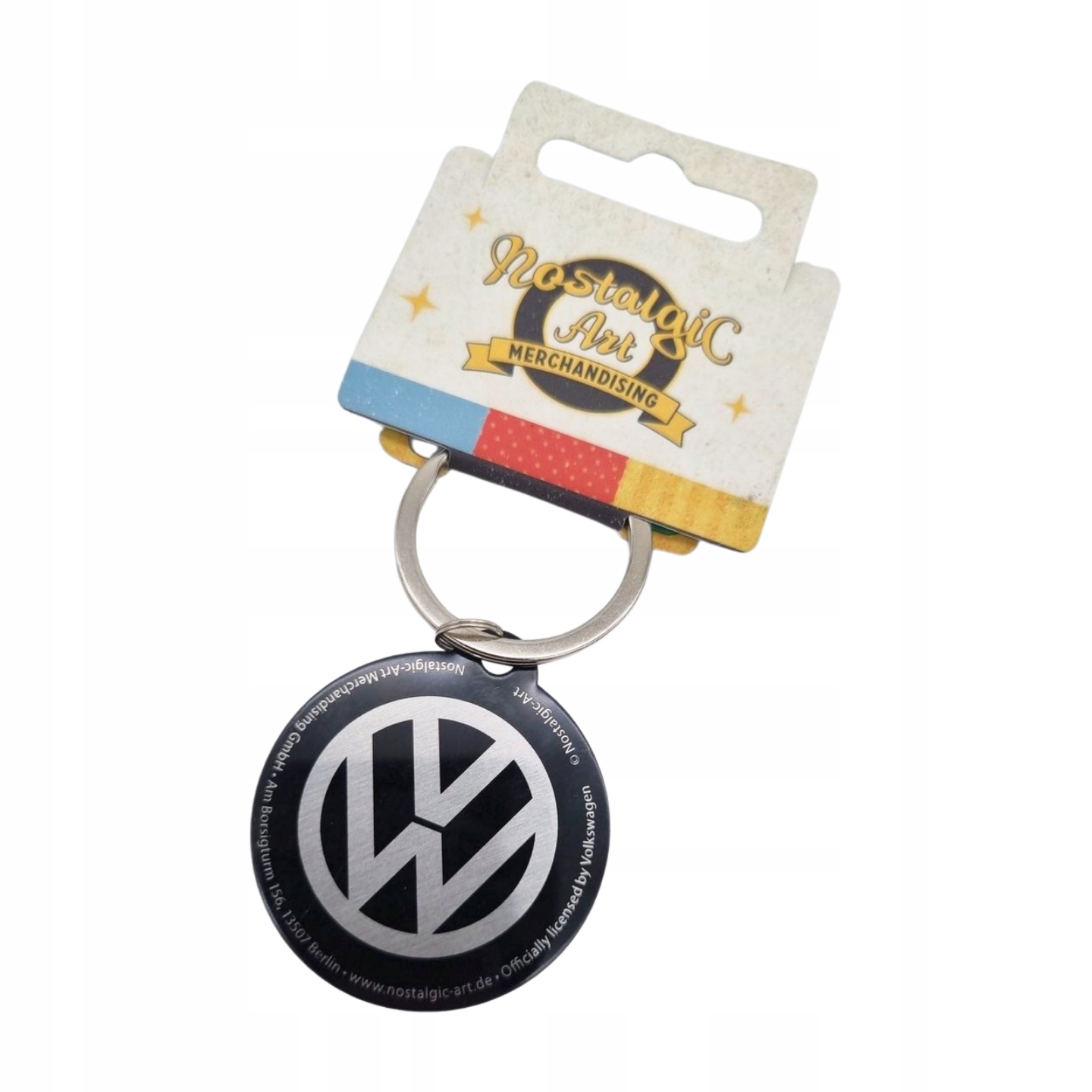 Brelok Do Kluczy Vw Logo Dwustronny Gadżet Volskwagen wisiorek Stal