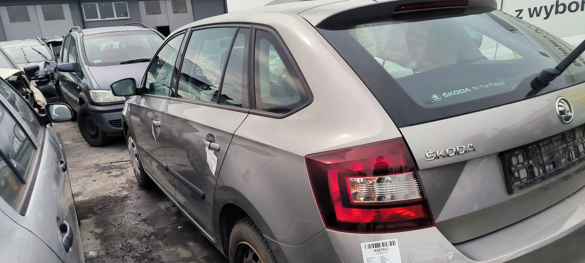 LONGHERONE parafango sinistra posteriore LF8H HB SKODA RAPID LIFT