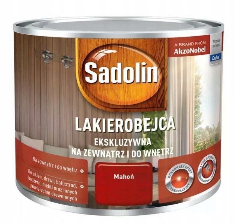 SADOLIN LAKIEROBEJCA EKSKLUZYWNA 0,25L MAHOŃ Marka Sadolin